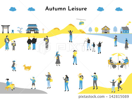 People enjoying autumn leisure activities People enjoying autumn leisure activities 142815089