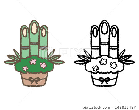 手繪kadomatsu 142815487
