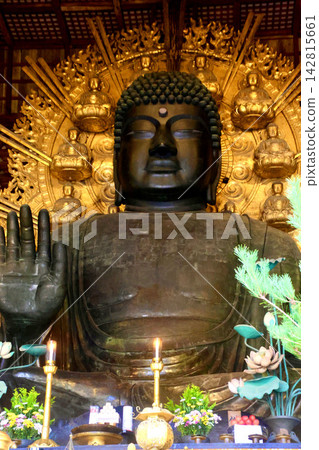 東大寺大佛殿,大佛,世界上最大的青銅佛像(奈良縣奈良市) 東大寺大佛殿,大佛,世界上最大的青銅佛像(奈良縣奈良市) 142815661