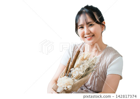 時尚的女人與乾燥花贓物 時尚的女人與乾燥花贓物 142817374