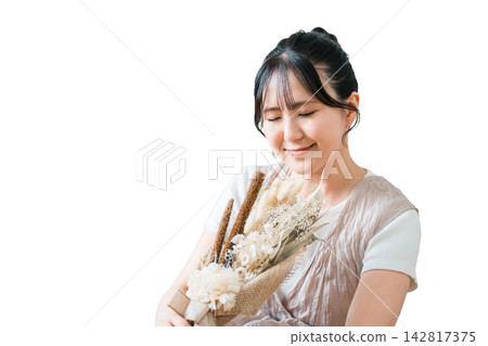 時尚的女人與乾燥花贓物 時尚的女人與乾燥花贓物 142817375