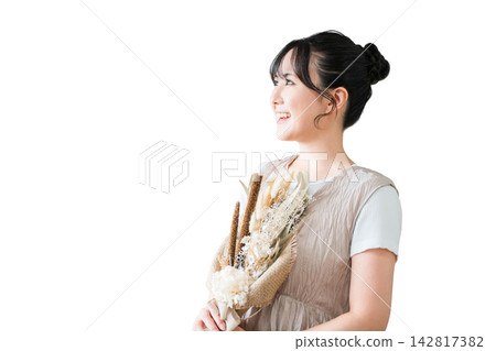 時尚的女人與乾燥花贓物 時尚的女人與乾燥花贓物 142817382