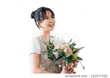 時尚的女人與乾燥花贓物 時尚的女人與乾燥花贓物 142817388