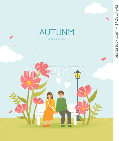 Warm and cozy autumn-themed illustration Warm and cozy autumn-themed illustration 142817942