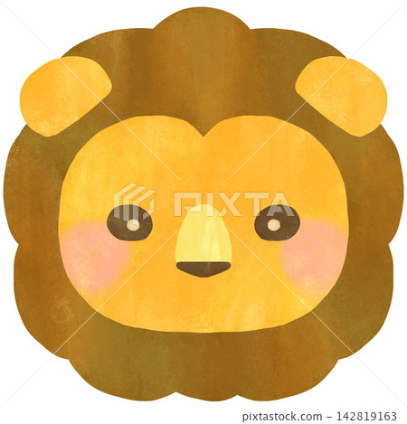 簡單可愛的獅子插畫 簡單可愛的獅子插畫 142819163
