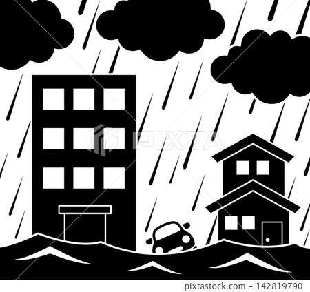 Flood icon Flood icon 142819790