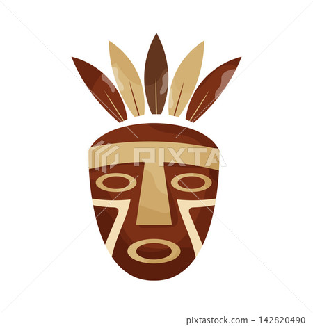 Illustration of Traditional Mask Illustration of Traditional Mask 142820490