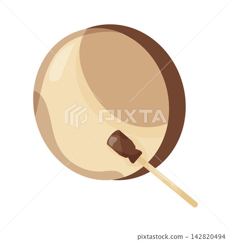 Illustration of Hand Drum Illustration of Hand Drum 142820494
