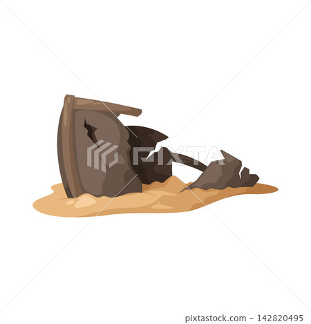 Illustration of Shipwreck 142820495