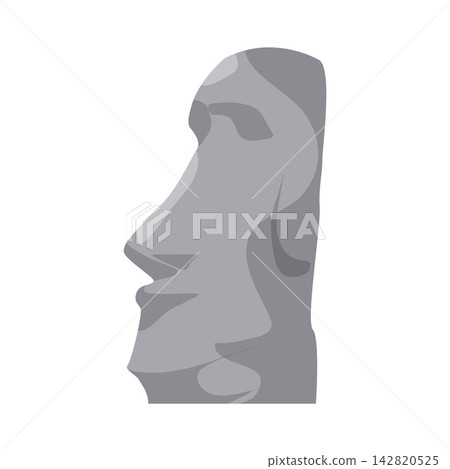 Illustration of Stone Head Illustration of Stone Head 142820525