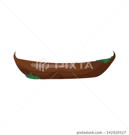 Illustration of Wooden Boat Illustration of Wooden Boat 142820527