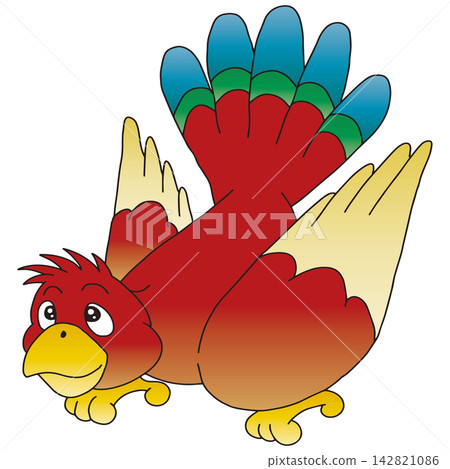 手繪鳥類插圖☆金剛鸚鵡 手繪鳥類插圖☆金剛鸚鵡 142821086