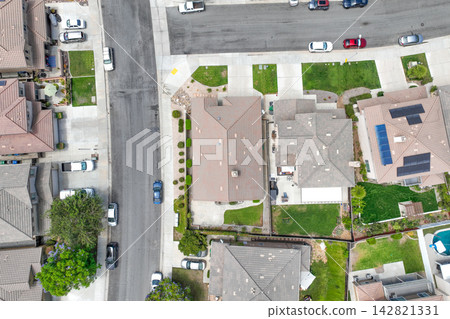 Aerial View of construction communities in Winchester, Inland Empire region of Riverside County, California, USA Aerial View of construction communities in Winchester, Inland Empire region of Riverside County, California, USA 142821331