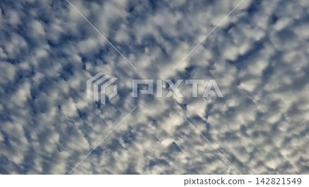 Full frame altocumulus clouds sky background Full frame altocumulus clouds sky background 142821549