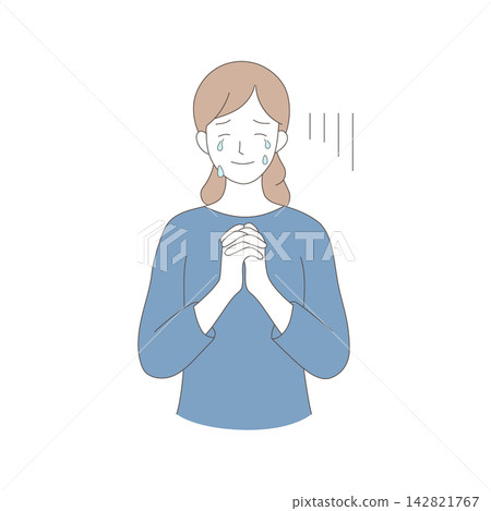 An illustration of a woman crying and grieving, feeling depressed and shocked. An illustration of a woman crying and grieving, feeling depressed and shocked. 142821767