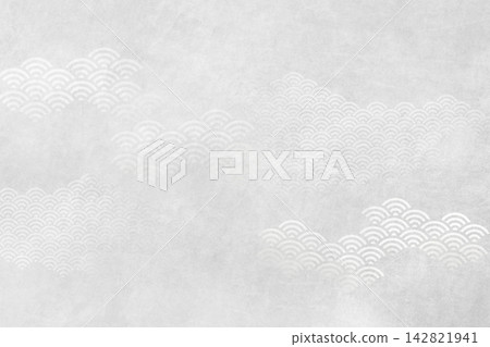 簡潔現代的日式背景,以白色和灰色為主色調,飾以青海波(波浪圖案)設計。 簡潔現代的日式背景,以白色和灰色為主色調,飾以青海波(波浪圖案)設計。 142821941