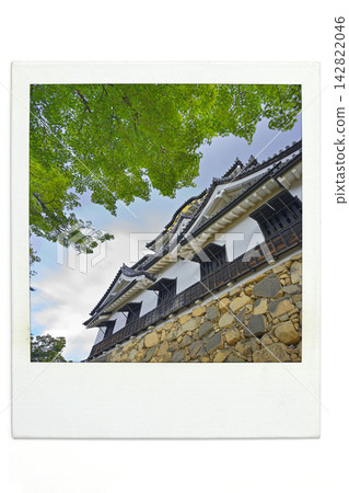 Hikone Castle, National Treasure, Polaroid style Hikone Castle, National Treasure, Polaroid style 142822046