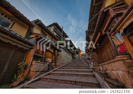 Kyoto Japan, at old town Ninenzaka street in autumn season Kyoto Japan, at old town Ninenzaka street in autumn season 142822350