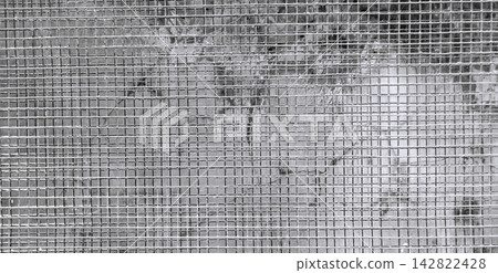 Monochrome Wire Mesh Grid Texture Monochrome Wire Mesh Grid Texture 142822428
