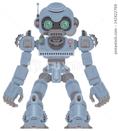 人形機器人與科幻機甲的插圖 人形機器人與科幻機甲的插圖 142822769