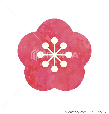 梅花、水彩插畫、松竹梅花圖案、新年祝福、新年卡片、吉祥物、裝飾、日式圖案、設計、材料 梅花、水彩插畫、松竹梅花圖案、新年祝福、新年卡片、吉祥物、裝飾、日式圖案、設計、材料 142822797