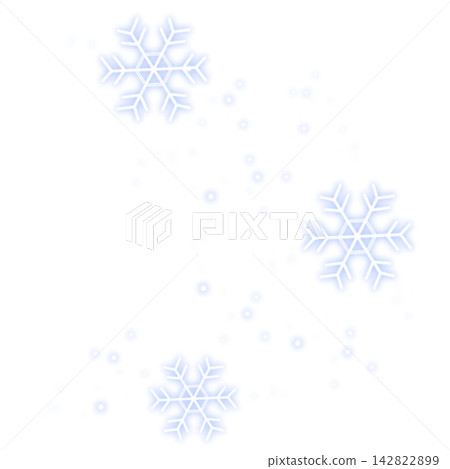 Illustration of light blue, sparkling light and snow. Illustration of light blue, sparkling light and snow. 142822899