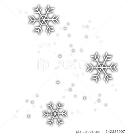 Illustration of black, sparkling light and snow Illustration of black, sparkling light and snow 142822907