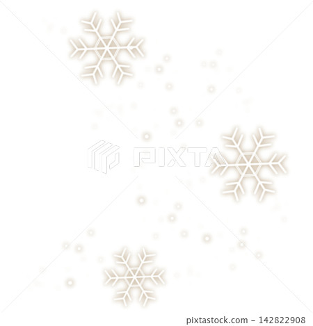 Illustration of light brown, sparkling light and snow. Illustration of light brown, sparkling light and snow. 142822908