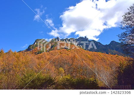 八嶽山、水垣山、紅葉風景 八嶽山、水垣山、紅葉風景 142823306