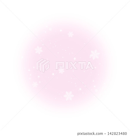 A round, light pink snow frame A round, light pink snow frame 142823480