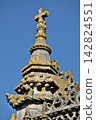 Architectural details of Convento de Cristo in Tomar, Portugal on a clear day 142824551