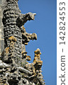 Intricate stone carvings at Convento de Cristo in Tomar, Portugal 142824553