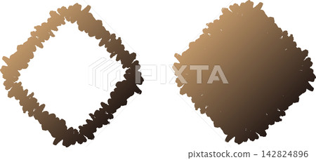 Japanese-style frame border painted with a brush; logo title; decorative border. Japanese-style frame border painted with a brush; logo title; decorative border. 142824896