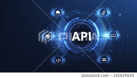 Application Programming Interface (API) concept. Application Programming Interface (API) concept. 142824938