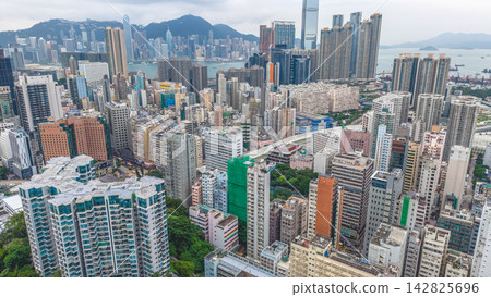 Hong Kong Sept 14 2026 Yau Ma Tei Kowloon Hong Kong Skyline View Hong Kong Sept 14 2026 Yau Ma Tei Kowloon Hong Kong Skyline View 142825696