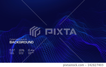 Digital technology data with background network abstract for business communication future. Vector flow science with blue computer futuristic for ai connect line. Tech connection digital Digital technology data with background network abstract for business communication future. Vector flow science with blue computer futuristic for ai connect line. Tech connection digital 142827403