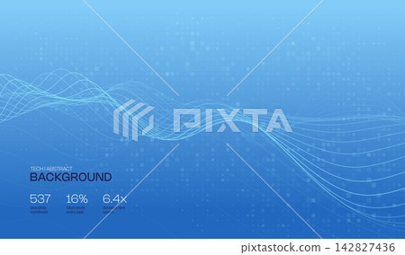 Abstract future ai background with blue big data and digital dots for tech and technology science presentation. Line cyber business network 3d backdrop. Connection graphic design Abstract future ai background with blue big data and digital dots for tech and technology science presentation. Line cyber business network 3d backdrop. Connection graphic design 142827436