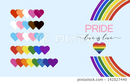 Pride lgbt lgbtq for month background gay and gradient happy rainbow. Geometric pattern rights for flag heart poster and vector banner color. Pride colours community for month day design. Pride lgbt lgbtq for month background gay and gradient happy rainbow. Geometric pattern rights for flag heart poster and vector banner color. Pride colours community for month day design. 142827440