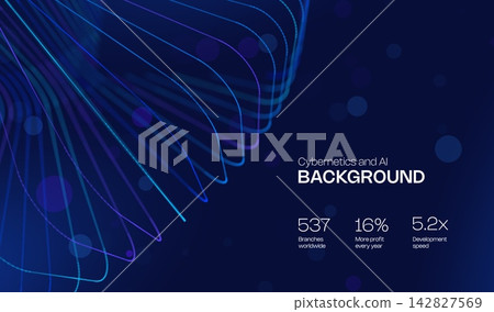 Background abstract artificial with ai light digital for futuristic speed prompt. Data network banner with blue cyber design for graphic algorithm business. Communication computer background Background abstract artificial with ai light digital for futuristic speed prompt. Data network banner with blue cyber design for graphic algorithm business. Communication computer background 142827569