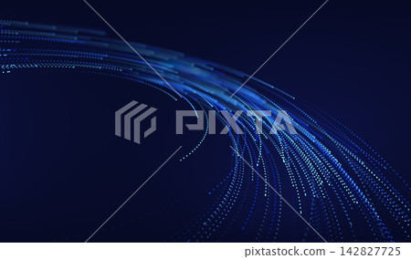 Abstract future ai background with blue big data and digital dots for tech and technology science presentation. Line cyber business network 3d backdrop. Connection graphic design. Abstract future ai background with blue big data and digital dots for tech and technology science presentation. Line cyber business network 3d backdrop. Connection graphic design. 142827725