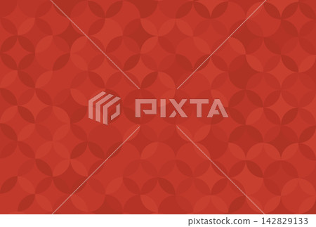 Random Red Shippo Pattern Geometric Background Material 3:2 Random Red Shippo Pattern Geometric Background Material 3:2 142829133