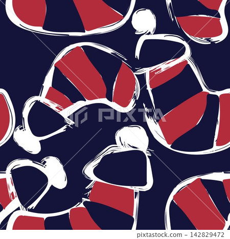 Christmas Stocking Holiday seamless pattern design for fashion textile and graphics 142829472