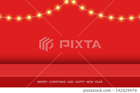 Christmas background design for product display. Christmas background design for product display. 142829479