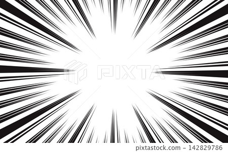 Black and white simple concentration lines. vector illustration Black and white simple concentration lines. vector illustration 142829786