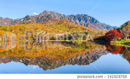 Kagamiike和Togakure山（秋天） 142829788