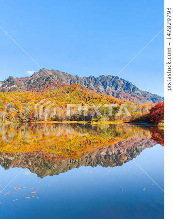 Kagamiike和Togakure山(秋天) Kagamiike和Togakure山(秋天) 142829793