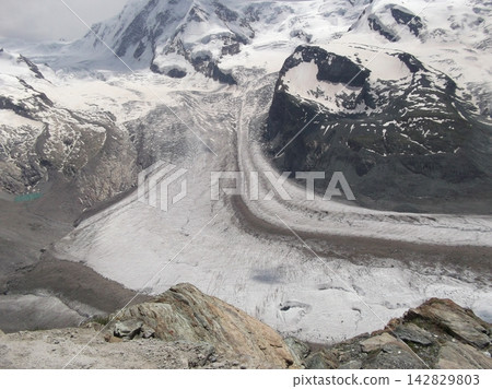 Switzerland, Zermatt, Gorner Glacier Switzerland, Zermatt, Gorner Glacier 142829803