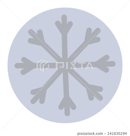 Vector snowflake in a flat style 142830294