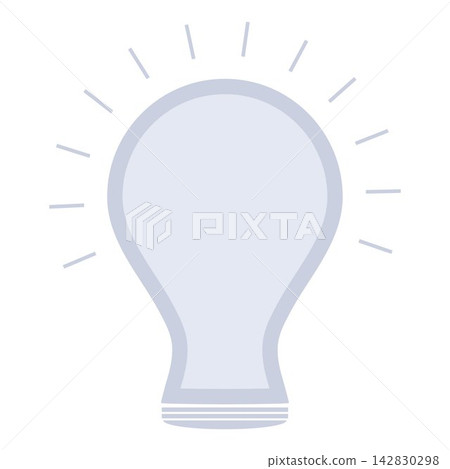 Vector light bulb in a flat style Vector light bulb in a flat style 142830298