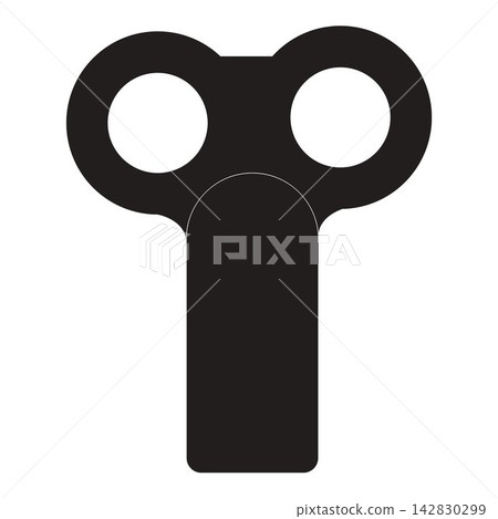 Vector key radiator in a flat style Vector key radiator in a flat style 142830299